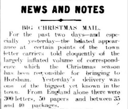 NEWS AND NOTES. (1909, December 24). The Horsham Times (Vic. : 1882 - 1954), p. 3. Retrieved December 4, 2012, from http://nla.gov.au/nla.news-article72964368