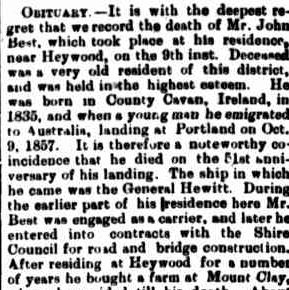 First Issue, August 20, 1842. (1907, October 14). Portland Guardian (Vic. : 1876 - 1953), p. 2 Edition: EVENING. Retrieved February 13, 2013, from http://nla.gov.au/nla.news-article63967003